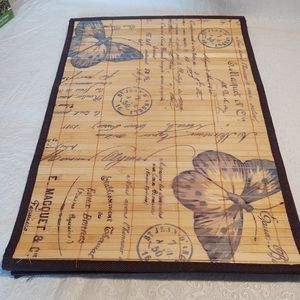 Set of 5 Bamboo Butterfly Roll Up Place Mats